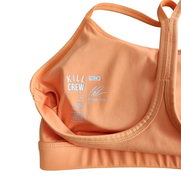 Kill Crew Orange Classic Sports Bra Womens Size S Porrada Series Activewear - Picture 7 of 7